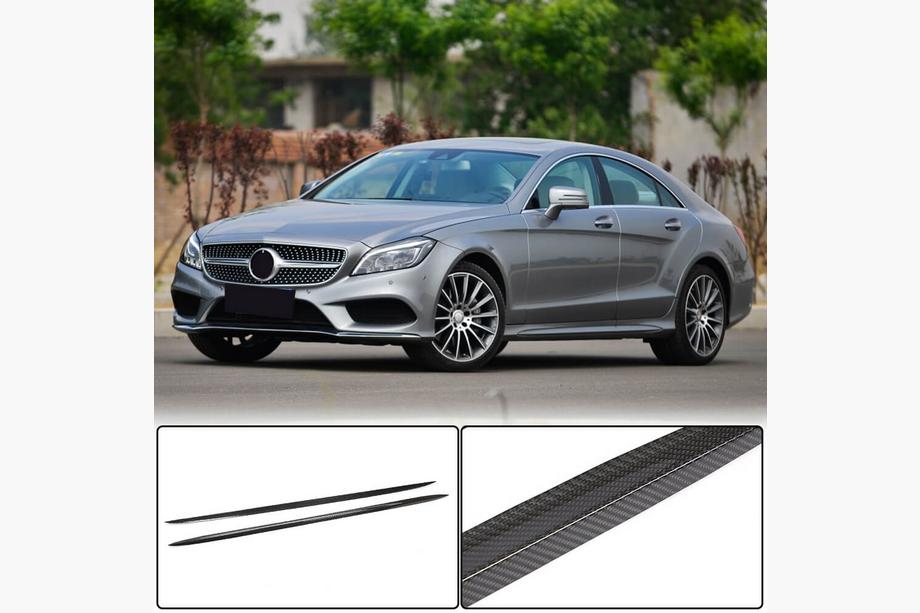 Mercedes CLS C218 2011–2018 Sidokjolar (för AMG-Line / CLS63 AMG SD 2015-2018, kolfiber) Image