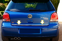 Volkswagen Polo 2001–2009 Kantlist baklucka 2005-2009 (rostfritt stål) foto 1