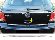 Volkswagen Polo 2001–2009 Kantlist baklucka 2005-2009 (rostfritt stål) foto 2