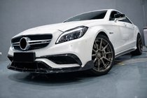 Mercedes CLS C218 2011–2018 Frontläpp till stötfångare Lip V2 (för CLS63 AMG SD 2015-2018, kolfiber) foto 1