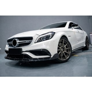 Frontläpp till stötfångare Lip V2 (för CLS63 AMG SD 2015-2018, kolfiber) foto 1