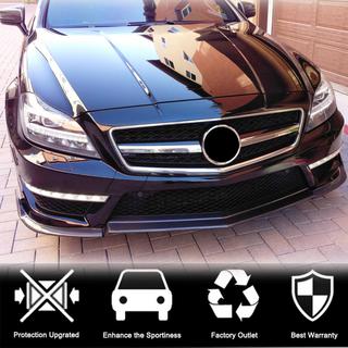 Frontläpp till främre stötfångare Lip V1 (för CLS63 AMG SD 2011-2014, kolfiber) foto 2
