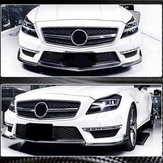 Frontläpp till främre stötfångare Lip V1 (för CLS63 AMG SD 2011-2014, kolfiber) foto 3