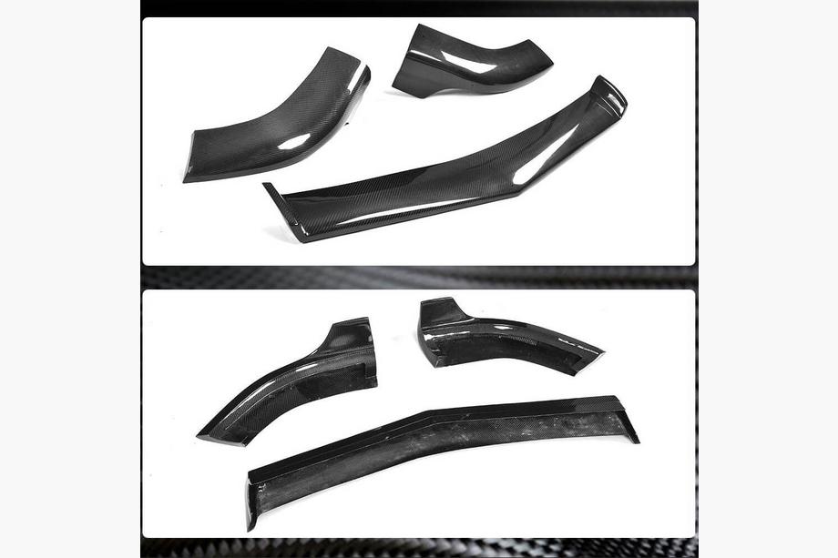 Mercedes CLS C218 2011–2018 Frontläpp till främre stötfångare Lip V1 (för CLS63 AMG SD 2011-2014, kolfiber) Foto 4