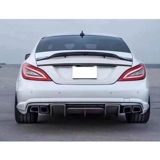Diffusor till bakre stötfångare (för AMG-Line/CLS63 AMG 2011-2014, kolfiber) foto 2