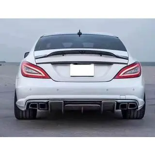 Diffusor till bakre stötfångare (för AMG-Line/CLS63 AMG 2011-2014, kolfiber) foto 2
