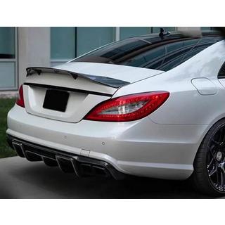 Diffusor till bakre stötfångare (för AMG-Line/CLS63 AMG 2011-2014, kolfiber) foto 4