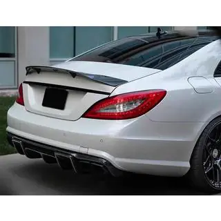 Diffusor till bakre stötfångare (för AMG-Line/CLS63 AMG 2011-2014, kolfiber) foto 4