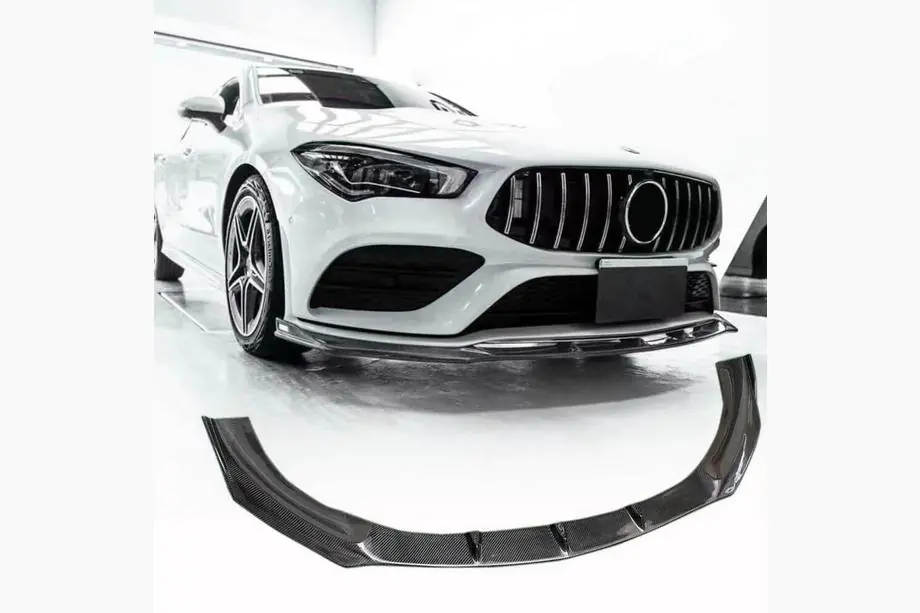 Mercedes CLA C118 2019– Frontläpp/spoilerläpp till stötfångare Lip (för SD 2019-2022, kolfiber) Image