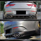 Mercedes CLA C118 2019– Bakre stötfångardiffusor (för AMG-Line SD 2019-2022, kolfiber) foto 4
