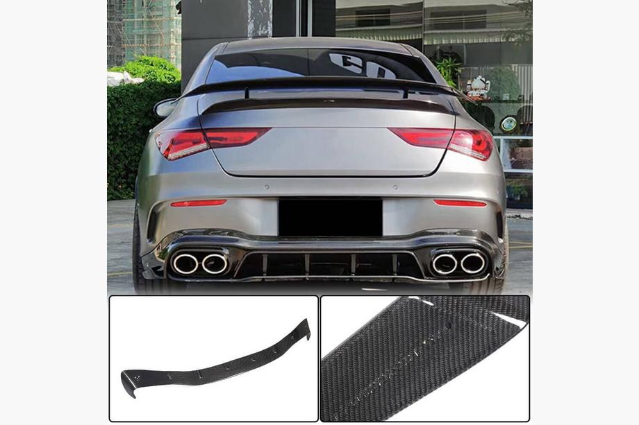 Mercedes CLA C118 2019– Bakre stötfångardiffusor (för AMG-Line SD 2019-2022, kolfiber) Image