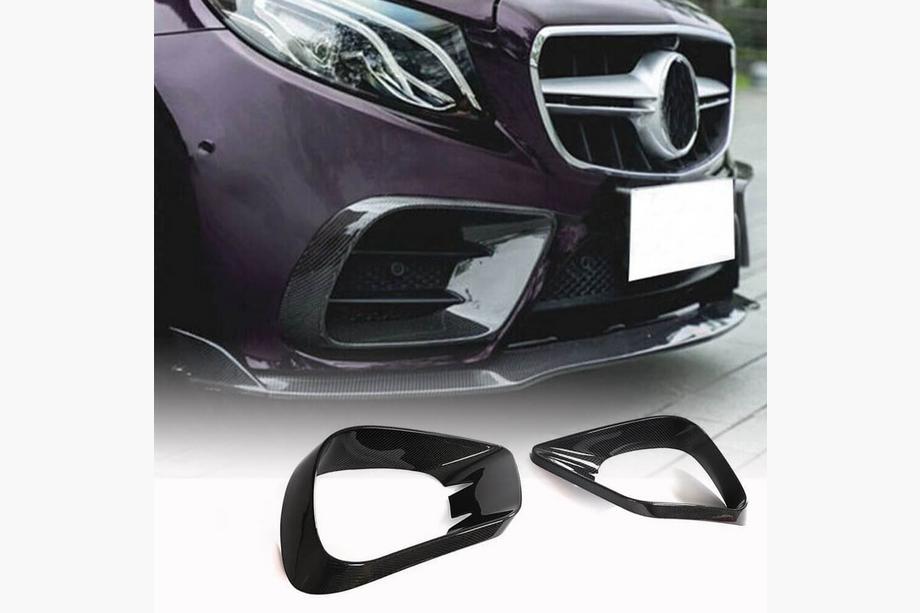 Mercedes E-class coupé C238 2016–2024 Frontstötfångarinsatser (för AMG-Line 2017-2019, kolfiber) Image