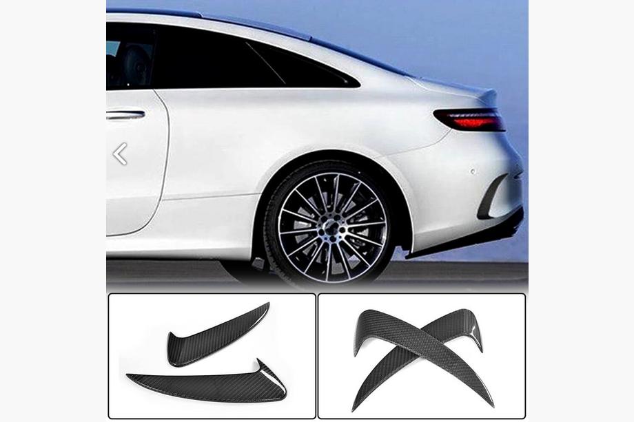 Mercedes E-class coupé C238 2016–2024 Bakre stötfångarskydd (för AMG-Line 2017-2019, kolfiber) Image