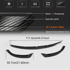 Mercedes E-class coupé C238 2016–2024 Frontläpp till främre stötfångare Lip (för AMG-Line 2017-2019, kolfiber) foto 6