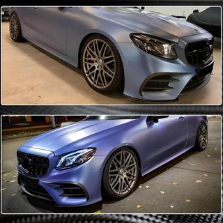 Frontläpp till främre stötfångare Lip (för AMG-Line 2017-2019, kolfiber) foto 4