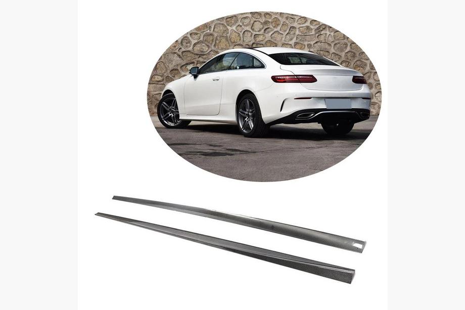 Mercedes E-class coupé C238 2016–2024 Sidokjolar (för AMG-Line 2017-2019, kolfiber) Foto 1