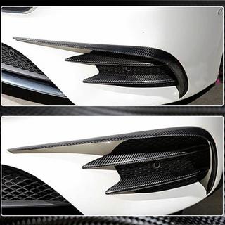 Kolfiberlister för främre stötfångare (för AMG / AMG-Line 2017-2019) foto 4