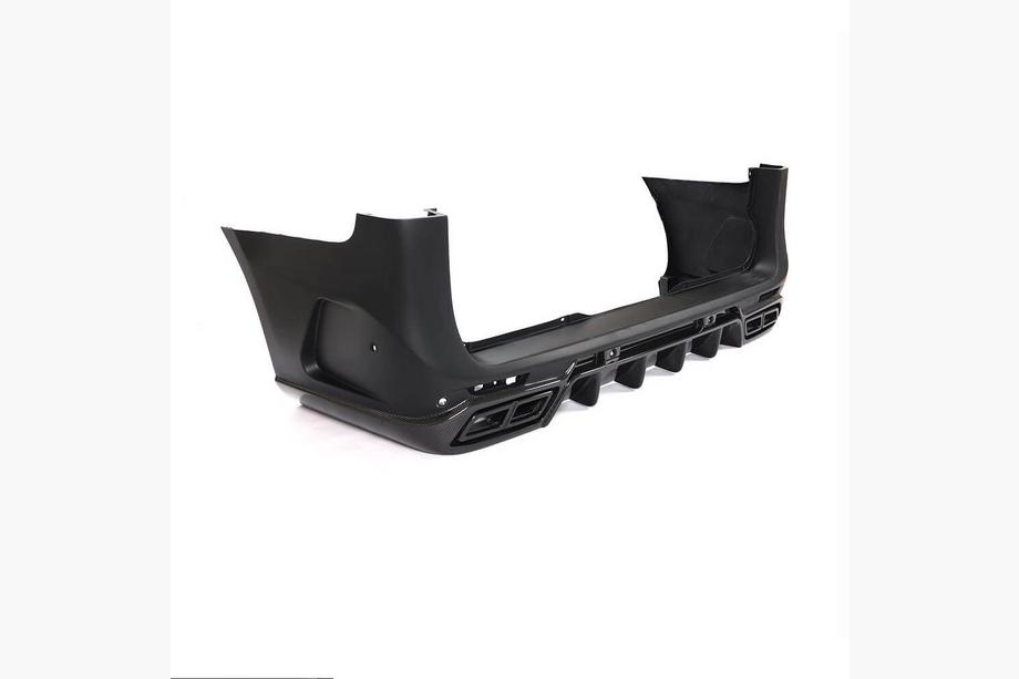 Mercedes Vito/V-klass W447 2014– Bakre stötfångarlist med diffuser (2014-2019, plast + kolfiber) Foto 2
