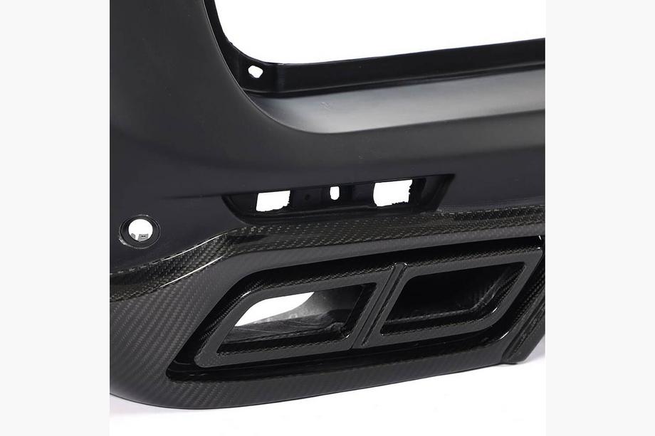 Mercedes Vito/V-klass W447 2014– Bakre stötfångarlist med diffuser (2014-2019, plast + kolfiber) Foto 3