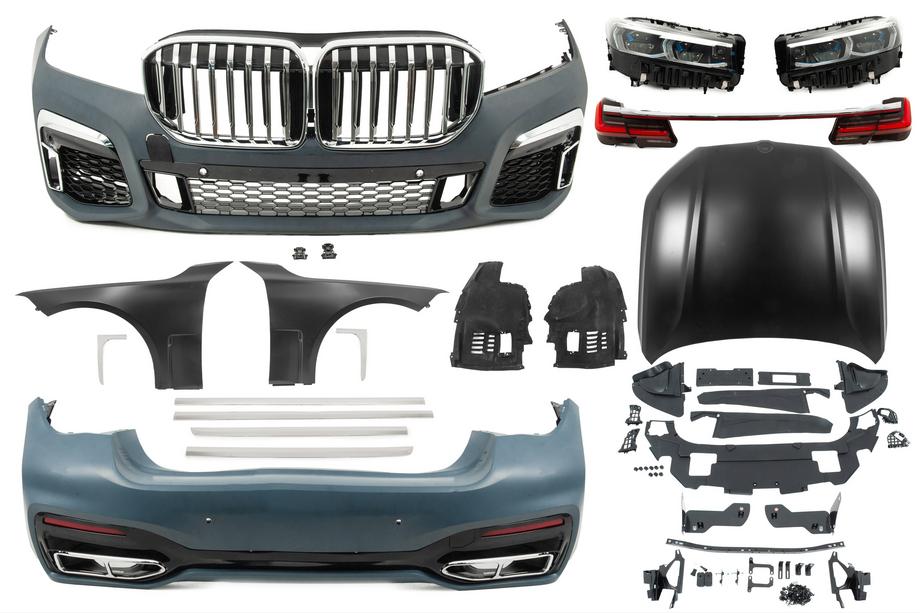 BMW 7-serien F01/F02 2008–2015 Facelift-kit för G12 M760 (utan byte av bagagelucka och bakskärmar) Foto 6