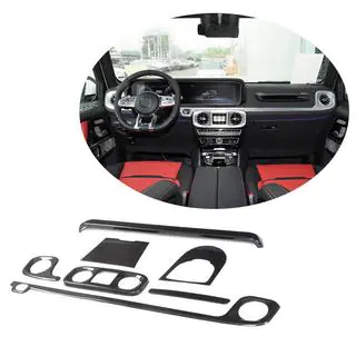 Set med kolfiberinlägg för interiören V1 Mercedes G-Class W463 2018–2024 foto 1