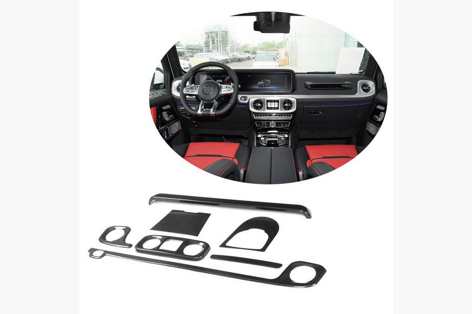 Mercedes G-Class W463 2018–2024 Set med kolfiberinlägg för interiören V1 Image