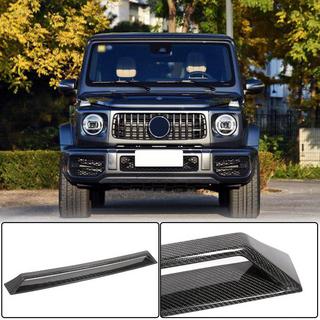 Frontläpp till främre stötfångaren V2 (för G63 AMG, torr kolfiber) foto 1
