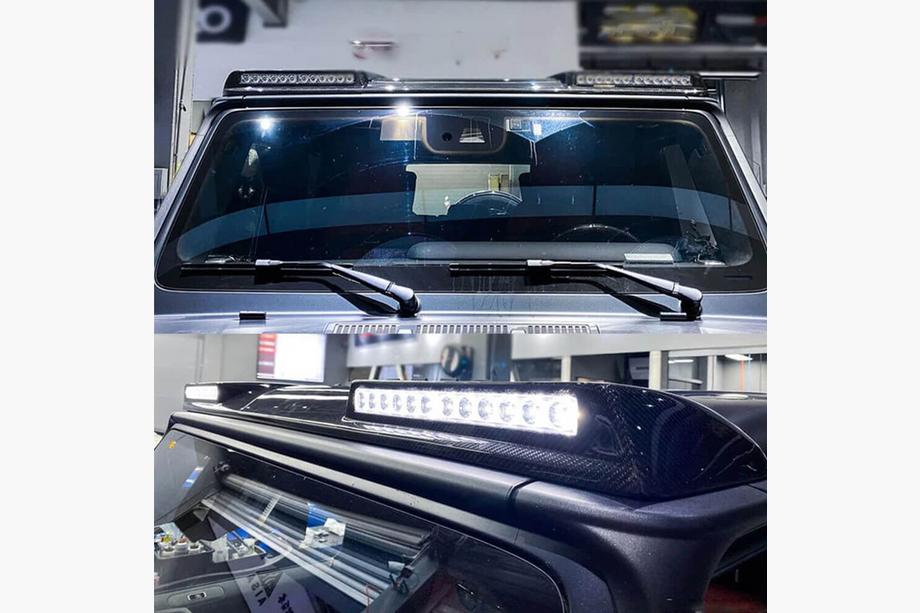 Mercedes G class W463 1990–2018 AMG-Design visir (för 2004-2018, kolfiber) Foto 3