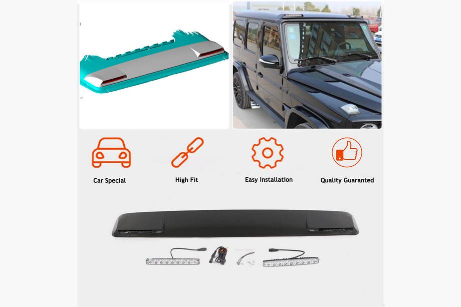 Mercedes G class W463 1990–2018 AMG-Design visir (för 2004-2018, kolfiber) Foto 4