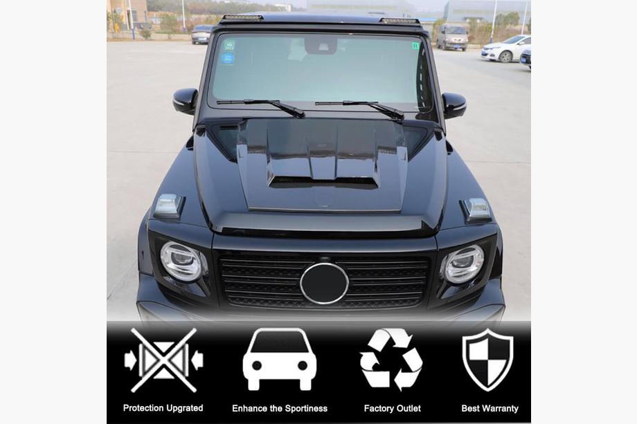 Mercedes G class W463 1990–2018 AMG-Design visir (för 2004-2018, kolfiber) Foto 5