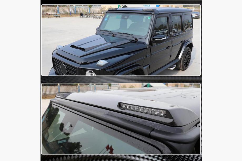 Mercedes G class W463 1990–2018 AMG-Design visir (för 2004-2018, kolfiber) Foto 6