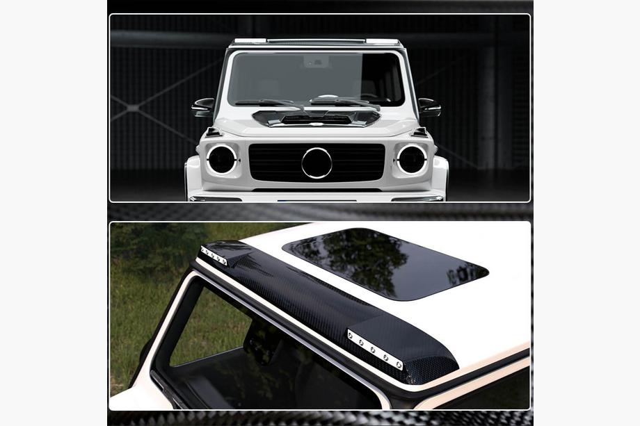 Mercedes G class W463 1990–2018 AMG-Design visir (för 2004-2018, kolfiber) Foto 7
