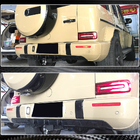 Mercedes G-Class W463 2018–2024 Bakre stötfångardiffuser V1 (för G63 AMG, kolfiber) foto 5