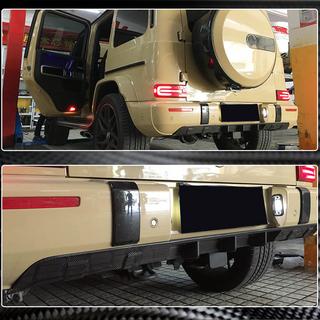 Bakre stötfångardiffuser V1 (för G63 AMG, kolfiber) foto 4