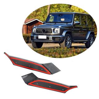 Flap-tillägg till främre stötfångare (för G63 AMG 2019-2021, kolfiber) foto 1