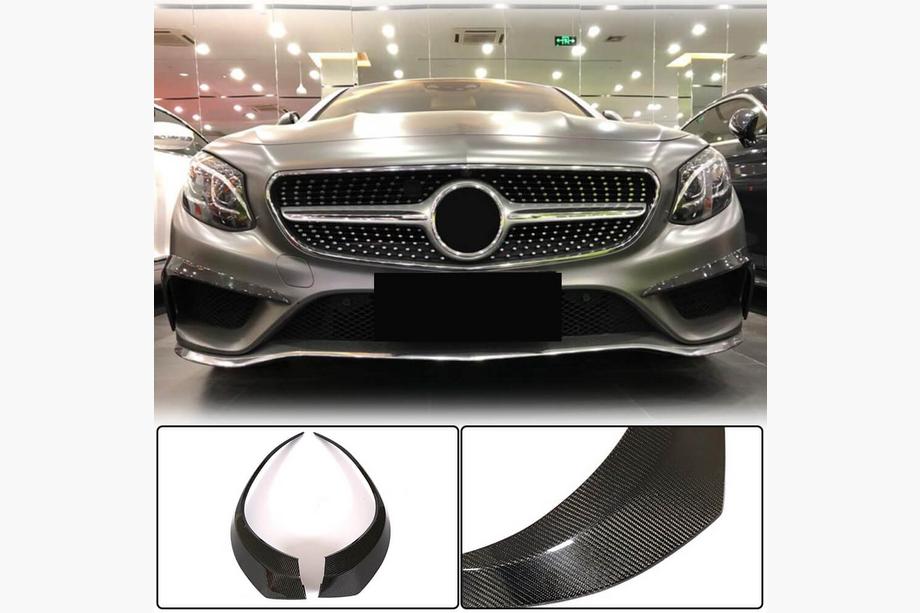 Mercedes S-class C217 Coupé 2014–2020 Inlägg till främre stötfångare (för AMG-Line 2015-2018, kolfiber) Image