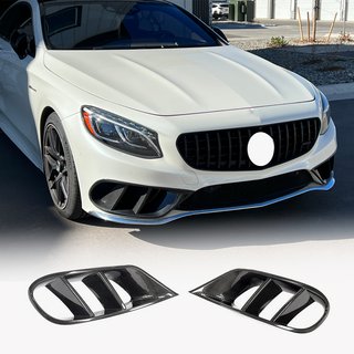 Insatser till främre stötfångare (för AMG-Line 2015-2018, dry carbon) foto 1
