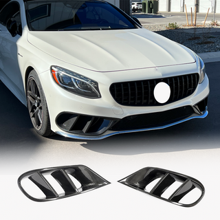 Insatser till främre stötfångare (för AMG-Line 2015-2018, dry carbon) foto 1