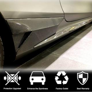 Sidokjolsförlängningar (för AMG-Line 2015-2018, Carbon) foto 2