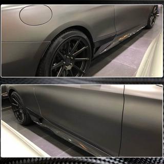Sidokjolsförlängningar (för AMG-Line 2015-2018, Carbon) foto 3