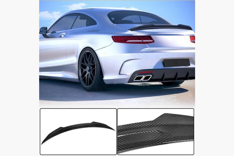 Mercedes S-class C217 Coupé 2014–2020 Spoiler V3 (coupé, torr kolfiber) Image