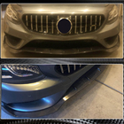 Mercedes S-class C217 Coupé 2014–2020 Frontläpp till främre stötfångaren Lip V3 (för AMG-Line 2015-2018, kolfiber) foto 4