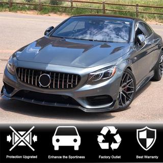 Frontläpp till främre stötfångaren Lip V3 (för AMG-Line 2015-2018, kolfiber) foto 3