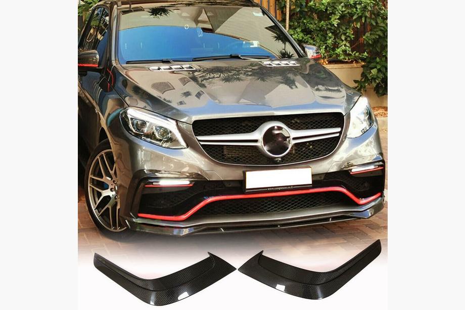 Mercedes GLE Coupé C292 2015–2019 Kolfiberinsatser för främre stötfångare (för GLE63 AMG) Image