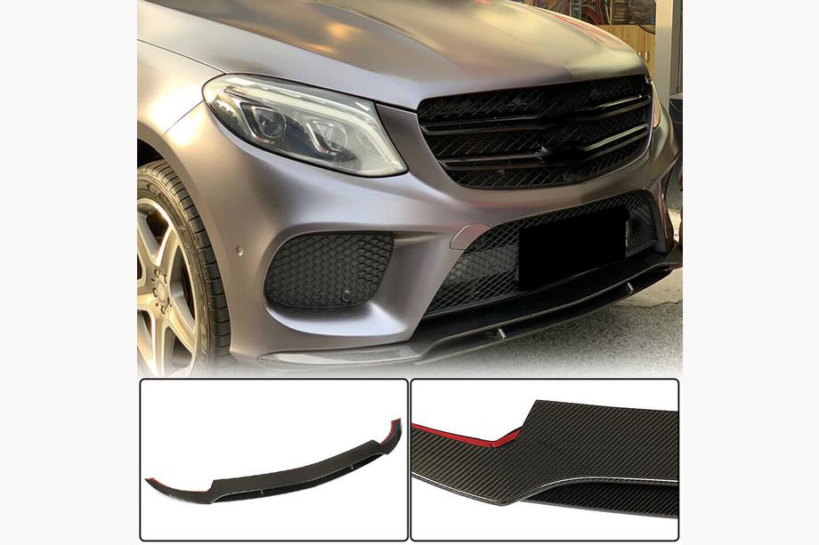 Mercedes GLE Coupé C292 2015–2019 Frontspoilerläpp (för GLE43 AMG, kolfiber) Image