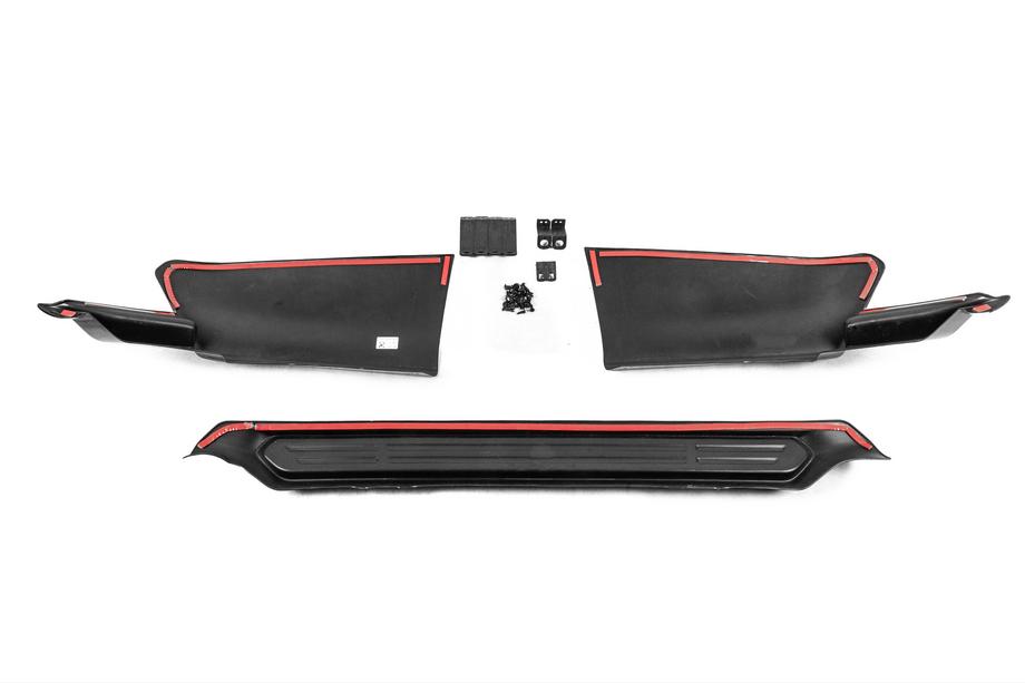 Toyota Land Cruiser Prado 150 2009–2023 Bakre diffusor i 3 delar TRD (för 2017+) Vit Foto 6