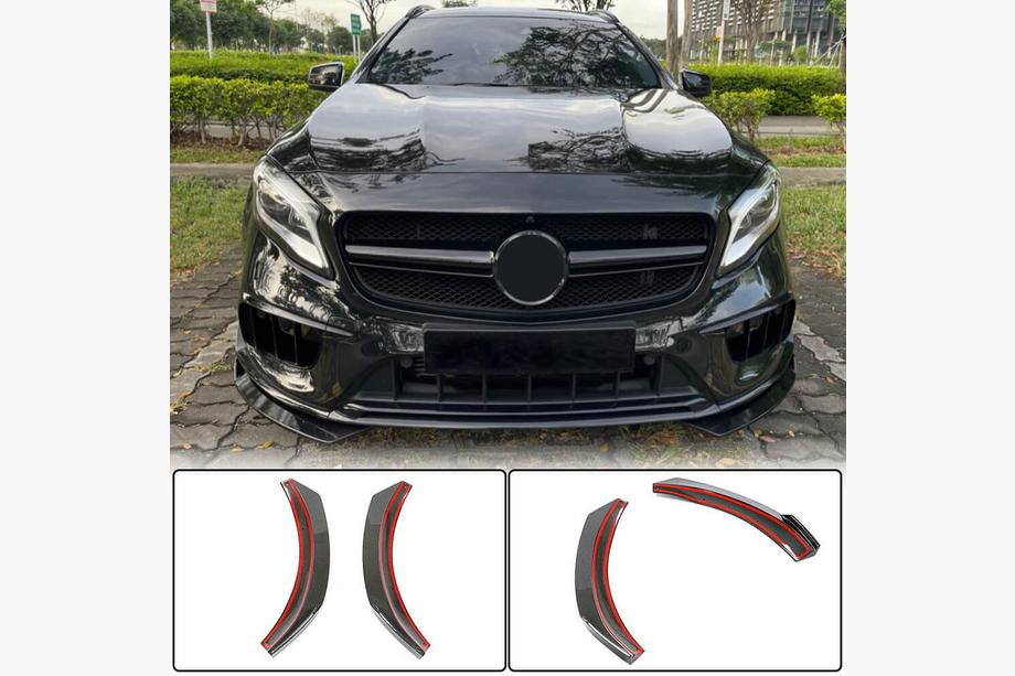Mercedes GLA X156 2014–2019 Frontstötfångarflaps Flap (för GLA45 AMG 2017-2020) Image