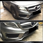 Mercedes GLA X156 2014–2019 Frontläpp till främre stötfångaren Lip (för GLA45 AMG 2013-2016, kolfiber) foto 3
