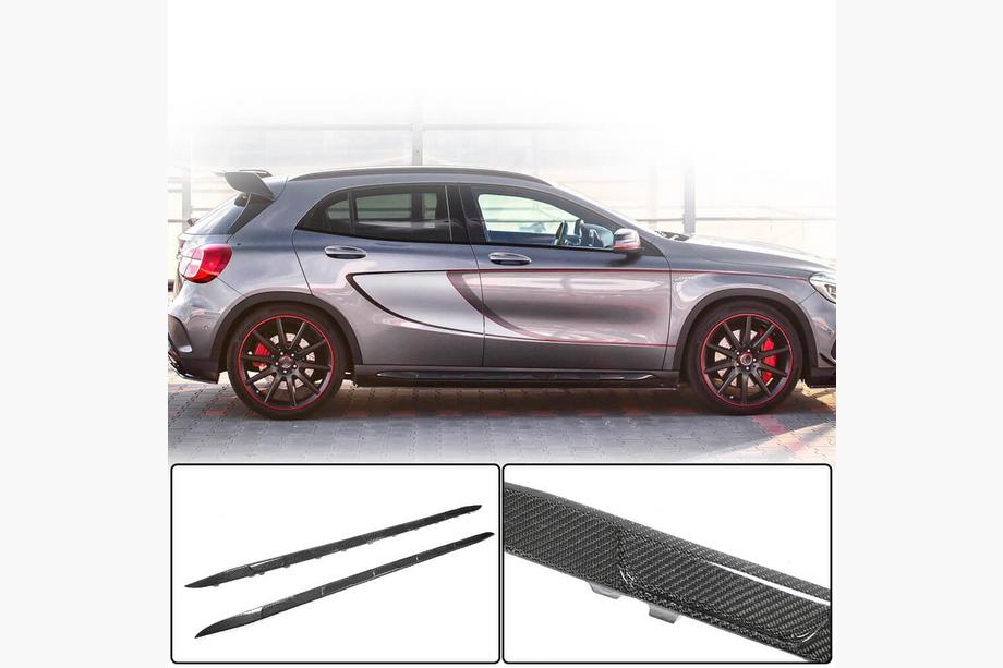 Mercedes GLA X156 2014–2019 Sidokjolar (för GLA45 AMG 2013-2016, kolfiber) Image