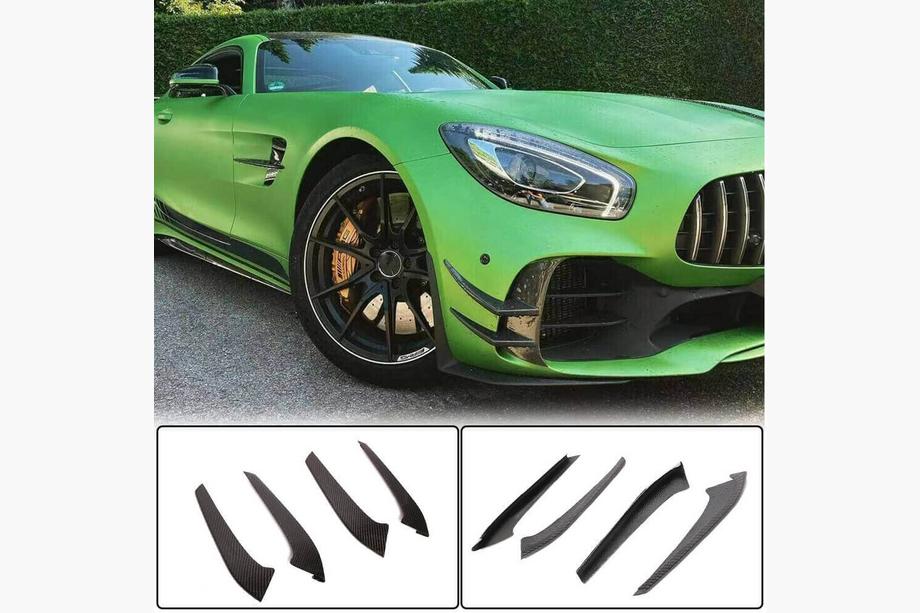 Mercedes AMG GT C190/R190 2014–2022 Frontstötfångarinsatser V1 (för GT R 2016-2019, Carbon) Image